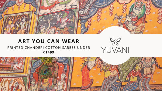 Art You Can Wear: Printed Chanderi Sarees Under ₹1499