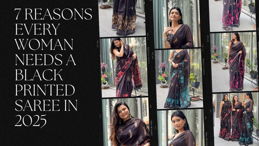 7 Reasons Every Woman Needs a Black Cotton Printed Saree