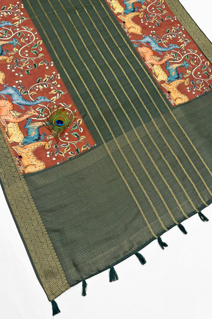 Aranya Leela Jacquard Silk Saree - Yuvani
