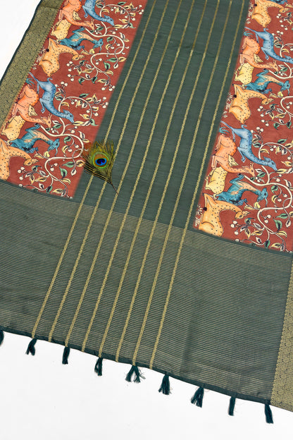 Aranya Leela Jacquard Silk Saree - Yuvani