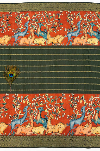 Aranya Leela Jacquard Silk Saree - Yuvani