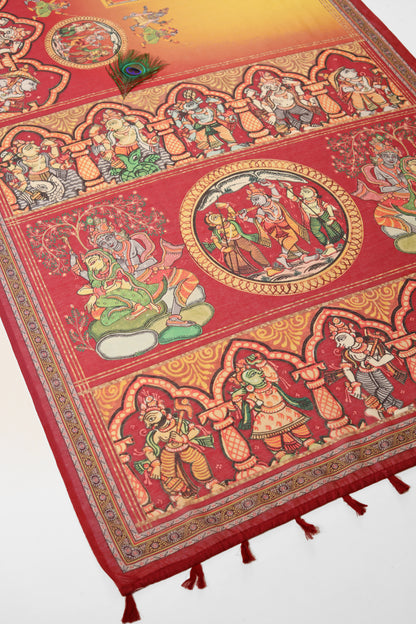 Divya-Raag Chanderi Saree - Yuvani