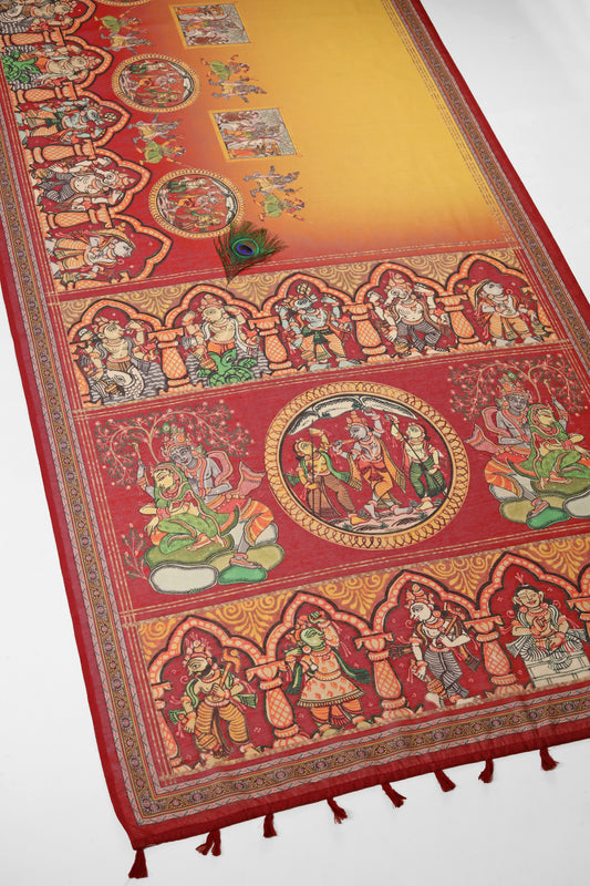 Divya-Raag Chanderi Saree - Yuvani