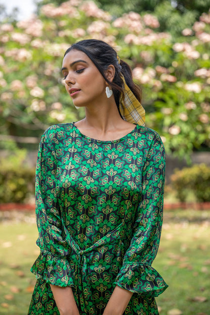 Green Glow Co-ord Set - Yuvani