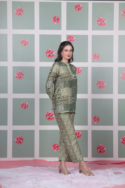 Green Mosaic Coord Set - Yuvani