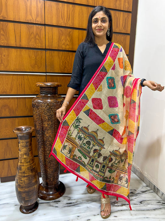 Jharokha Chanderi Dupatta - Yuvani