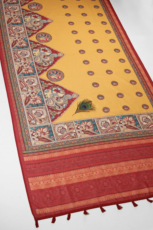 Kanchana Leela Chanderi Saree - Yuvani
