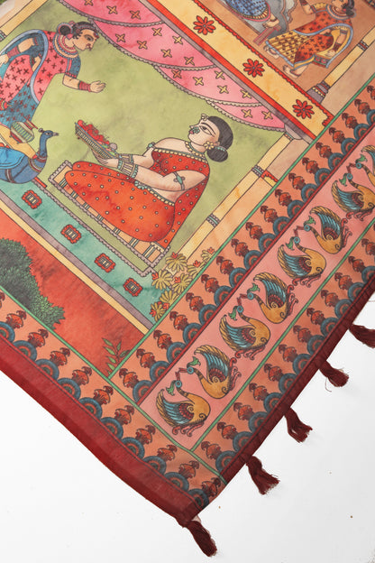 Kesar Mahal Chanderi Cotton Saree | Yuvani Vesture