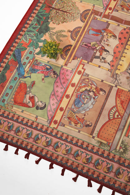 Kesar Mahal Chanderi Cotton Saree | Yuvani Vesture
