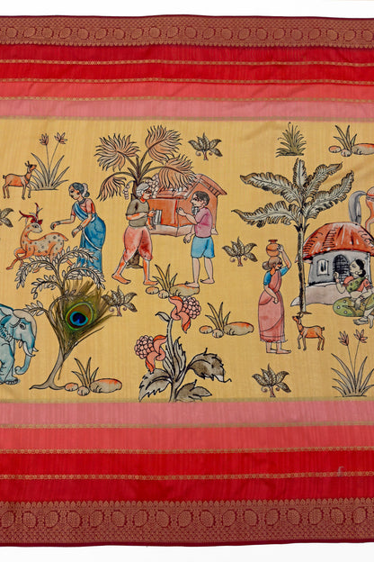 Lok Vihar Jacquard Silk Saree - Yuvani