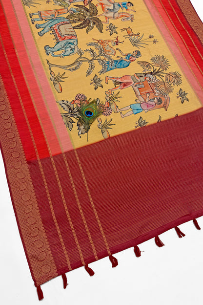 Lok Vihar Jacquard Silk Saree - Yuvani