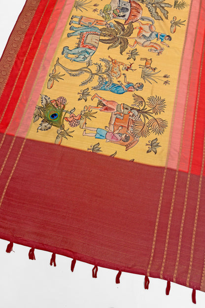 Lok Vihar Jacquard Silk Saree - Yuvani