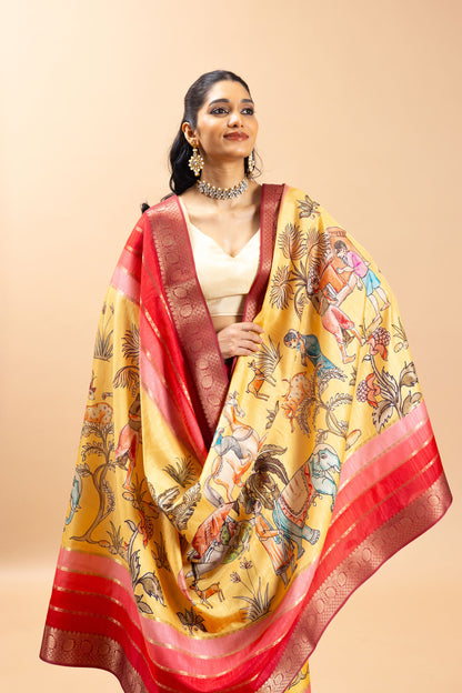 Lok Vihar Jacquard Silk Saree - Yuvani