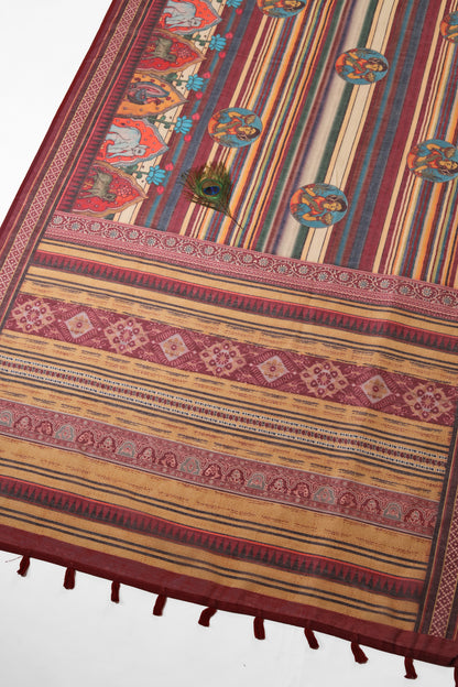 Maaya Chanderi Cotton Saree - Yuvani