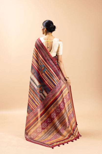 Maaya Chanderi Cotton Saree - Yuvani