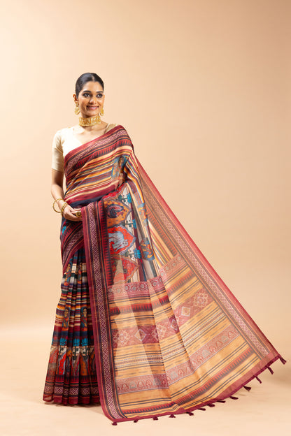 Maaya Chanderi Cotton Saree - Yuvani