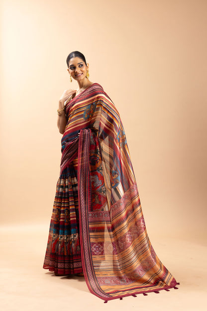 Maaya Chanderi Cotton Saree - Yuvani