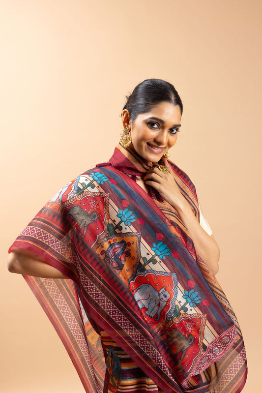 Maaya Chanderi Cotton Saree - Yuvani