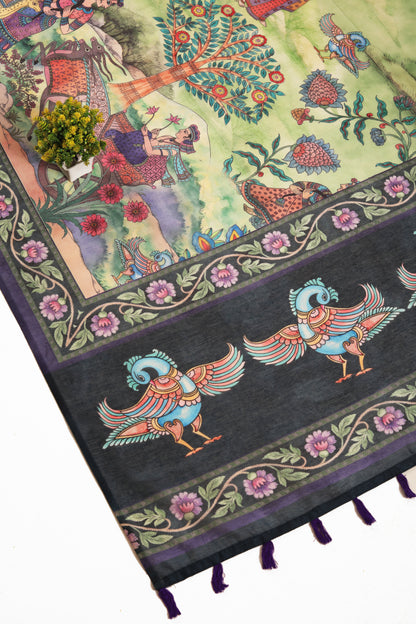 Madhuban Chanderi Saree | Yuvani Vesture