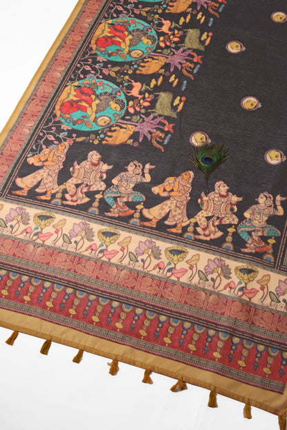 Nishaa Rang Chanderi Saree - Yuvani