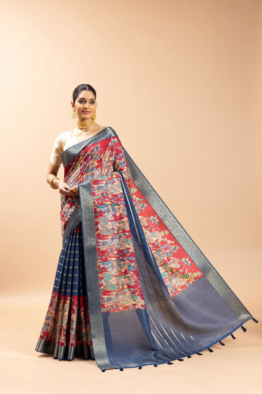 Nritya Sabha Jacquard Silk Saree - Yuvani