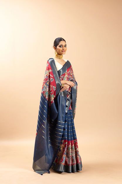 Nritya Sabha Jacquard Silk Saree - Yuvani
