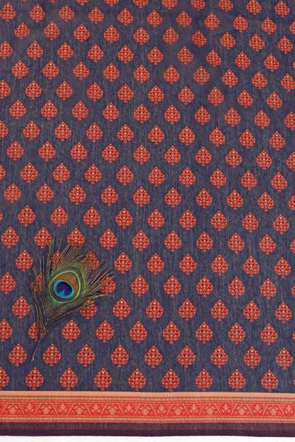 Peacock Vanam Chanderi Saree - Yuvani
