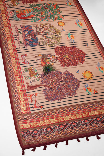 Prakriti Raas Chanderi Saree - Yuvani