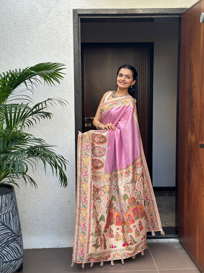 Raani Rang Meenakari Jacquard Woven Saree - Yuvani