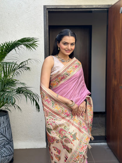 Raani Rang Meenakari Jacquard Woven Saree - Yuvani