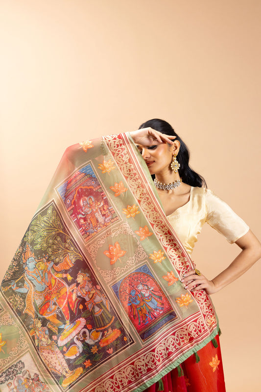 Radha Ridhaya Chanderi Saree - Yuvani