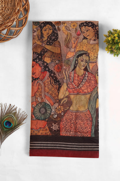 Sakhi Sabha Chanderi Saree - Yuvani