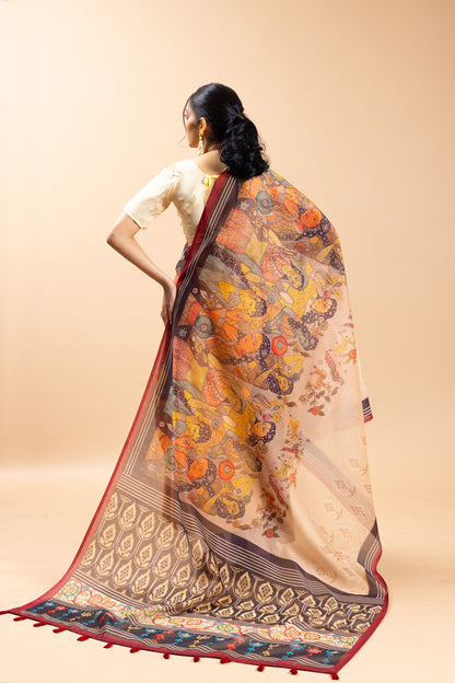 Sakhi Sabha Chanderi Saree - Yuvani