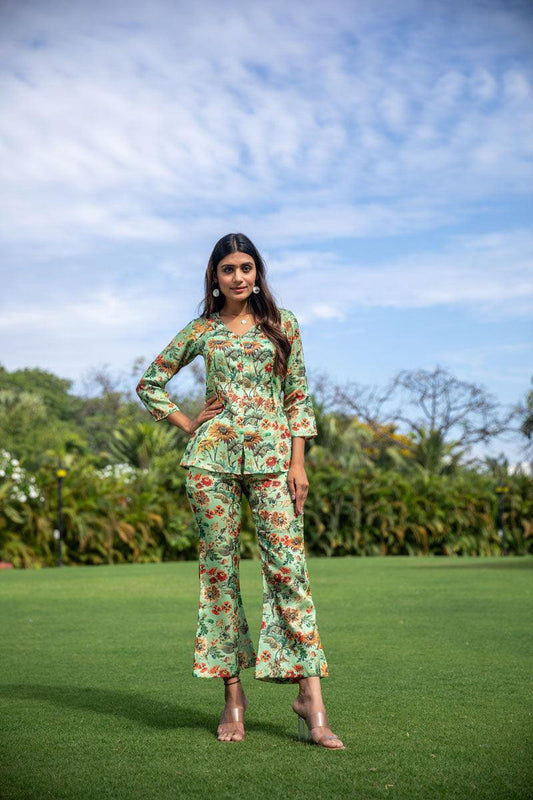 Soaring Sunflower Co-ord Set - Yuvani