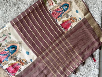 Sundar Kahani Saree designer storytelling saree jacquard silk saree for women | yuvani vesture