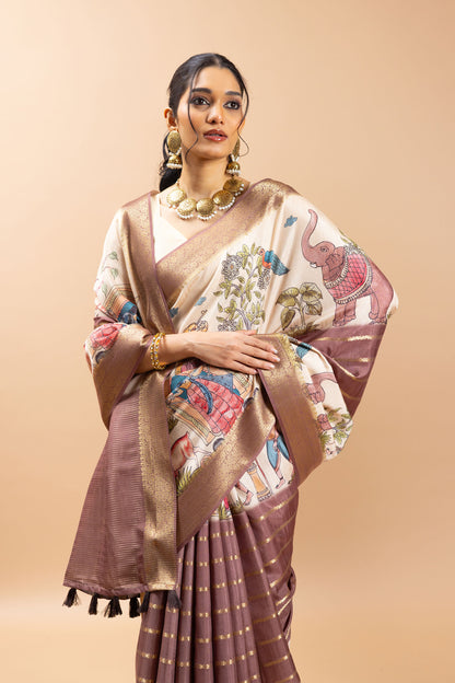 designer storytelling saree jacquard silk saree for women