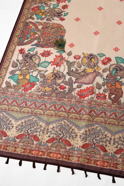 Surangana Chanderi Cotton Saree - Yuvani