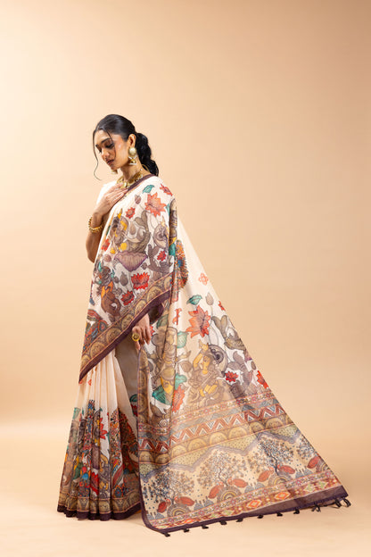 Surangana Chanderi Cotton Saree - Yuvani
