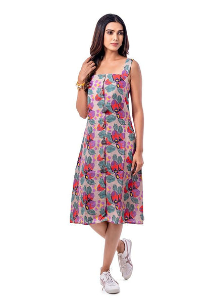 Bug-me-Not Linen Party Dress - Yuvani