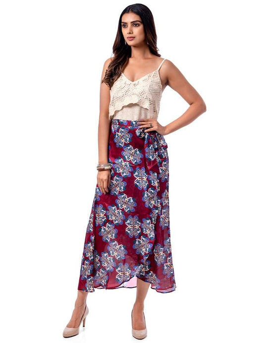 The Patch Batch Satin Skirt - Yuvani